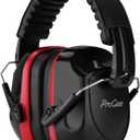 ProCase Noise Reduction Ear Muffs, Sound Proof Ear Protection, NRR 28dB Noise Cancelling Headphones for Adults Kids Autism, Hearing Protection for Shooting Gun Range Mowing -Red