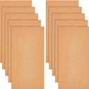 OLYCRAFT 10 Sheets Cork Sheets 12x6.1 Inch Thin Cork Roll 1mm Thick Brown Corks Board Rectangle Wooden Tiles Wood Mats for Coaster Placemat Kitchen Dining Hall DIY Crafts Supplies
