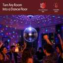 12 Inch Motorized Disco Ball with Remote and RGBW Lights