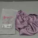 Adjustable Silk Satin Hair Bonnet for Sleeping, Double Layer Hair Wrap Sleep Cap Turban for Women Men, Curly Straight Long Large Braid Unisex (Royal Deep Purple)