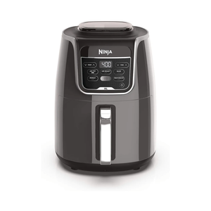 Ninja | XL Single Basket Air Fryer | 5.5 QT Capacity fits 3lbs of Wings | 5-in-1Air Fry, Roast, Bake,Reheat & Dehydrate |Dishwasher Safe Parts & Recipe Guide | Grey |AF150AMZ