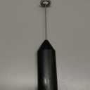 Bonsenkitchen Powerful Milk Frother for Coffee, Fast Handheld Drink Mixer with Stainless Steel Whisk, Battery Operated Hand Frother Stirrer Wand-Black