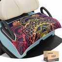 10L0L Universal Golf Cart Seat Covers/Seat Blanket for EZGO TXT/RXV & Club Car DS/Precedent, Breathable Seat Towel/Seat Cushions with Non-Slip Backing, All-Season Comfort (Not for Yamaha)