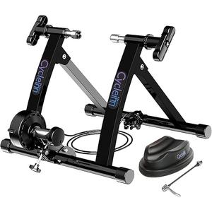 Cycleinn Magnetic Bike Trainer Stand for Indoor Exercise Riding, Noise Reduction, 8 Levels Resistance Setting, Stationary Bike Resistance Trainer for 26"-28", 700C Wheels