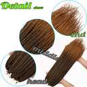 6 Packs Box Braids Crochet Hair Crochet Box Braids Pre-looped Synthetic Hair Crotchet Box Braids Hair 22 Inch (1B/30, 22inch)