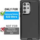AICase for Galaxy S22 Ultra Case with Screen Protector, Drop Protection Rugged Shockproof/Dustproof 3 Layers Rugged Durable Case for Samsung Galaxy S22 Ultra 6.8 Inch (Black)