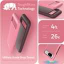TUDIA MergeGrip [Military Grade] Designed for Google Pixel 8a Case (2024) - [Drop Tested] Dual Layer Shockproof Slim Rugged Tough Heavy Duty Protective Phone Case Cover - Smokey Pink