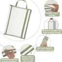 20 Pack Mesh Zipper Pouches A4 Size, Double Layer Mesh Storage Bags with Zipper Handle for Organizing Documents, Cosmetics, Toiletries, Office Supplies, Travel Essentials and Home Organization