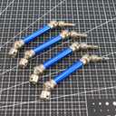 RCAWD 4X Slider Front/Rear Drive Shaft Set for Arrma Typhon 3s Blx 4WD &4WD V3 Mega 550 Buggy Off-Road Cars Upgrade Part(Dark Blue)