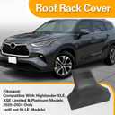 Roof Rack Cover Front Right Side Compatible with Toyota Highlander Xle Platinum 2020-2024 Roof Rack Rail Cover End Cap Roof Luggage Cargo Exterior Shell Trim #PT767-48200-CVRF