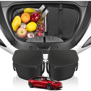 Frunk Cooler Organizer, Insulation Cooler Bag Front Trunk Storage Organizer for Tesla Model 3