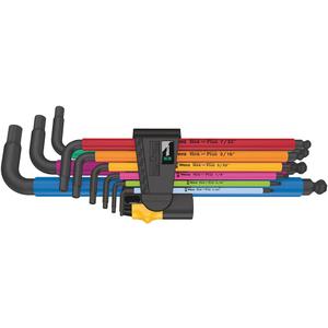 950 SPKL/9 SZ LONG ARM HEX KEY SET (SB Package Clip NEW)