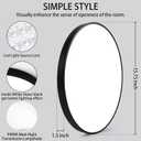 16 Inch LED Flush Mount Ceiling Light Fixture, 5000K Daylight White, 3000LM, 30W, Flat Modern Round Lighting Fixture, 300W Equivalent White NOT-DIMMABLE