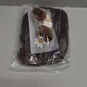 Hazel-colored wig with a soft, natural look, designed for everyday wear or special occasions. It features a stylish, flattering cut and comes with chic fashion glasses that complete the look