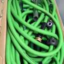 Macnaught Retractable Garden Hose Reel, 82 Ft Water Hose Reel Heavy Duty Retractable Hose with Metal 180 Swivel Rotation Bracket for Wall Mount - Green