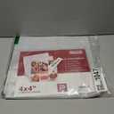 Dunwell 4x4 Photo Album Sleeves (25 Pack), Fits 12x12 3-Ring Album Binder, 12 x 12 Scrapbooking Pages with 9 Square Pockets, Photo Page Refills Holds 450 4 x 4 Prints, Archival Quality