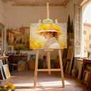 Wooden Easel Stand for Sign and Painting - Adjustable Artist Easel for Adults - Home & Wedding Display, Art Easel with Canvas Holder for Studio, Classroom