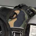 rabbitgoo Dog Harness No Pull with 2 Leash Clips, Adjustable Soft Padded, Reflective Oxford No Choke Pet Vest with Easy Control Handle for Large Dogs, Green Mountain, M