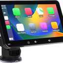 Double Din Car Stereo for carplay for Android Auto, 7in Car Play with 1080P Reverse Camera, Multimedia Player with BT, Mirror Link, Voice