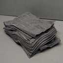 Microfiber Dish Towels - Soft, Super Absorbent and Lint Free Kitchen Towels - 8 Pack (Lattice Designed Gray Colors) - 26 x 18 Inch