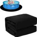 Upgrade Thicken 15ft Round Pool Liner Pad for Above Ground Pool, 300g/ Seamless Swimming Pool Mat, Under Pool Padding, Puncture Protection, Extend Liner Life, Durable Geotextile Material Eco-Friendly