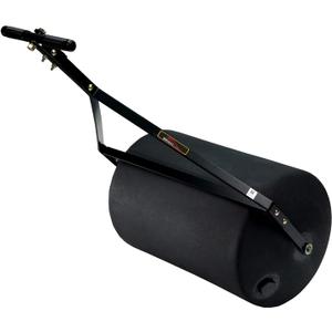 Brinly PRC-241BH-A 270 lb. Combination Push/Tow Poly Lawn Roller with Easy-Turn Tethered Plug, 18 by 24"