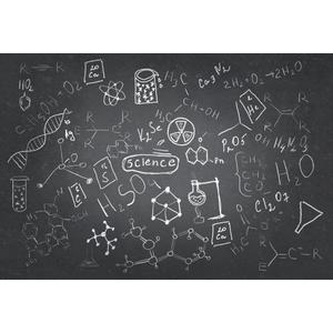 AOFOTO 10x8ft Science Lab Backdrop Chemistry Classroom Back to School Photography Background Class Drawing Chalkboard Blackboard Banner for Medical Laboratory Birthday Party Video Studio Props Vinyl