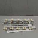 2 Pack Over The Door Hooks(13.8" H) with 10 Wooden Knobs, Over Door Hanger, Heavy Duty No Drill Hanger for Towels, Coats, Hats, Bags in Bathroom, Bedroom, Kitchen, Living Room