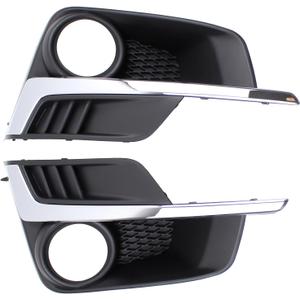 ApplianPar Front Left and Right Side Fog Light Cover Trim for Subaru Impreza 2015-2016
