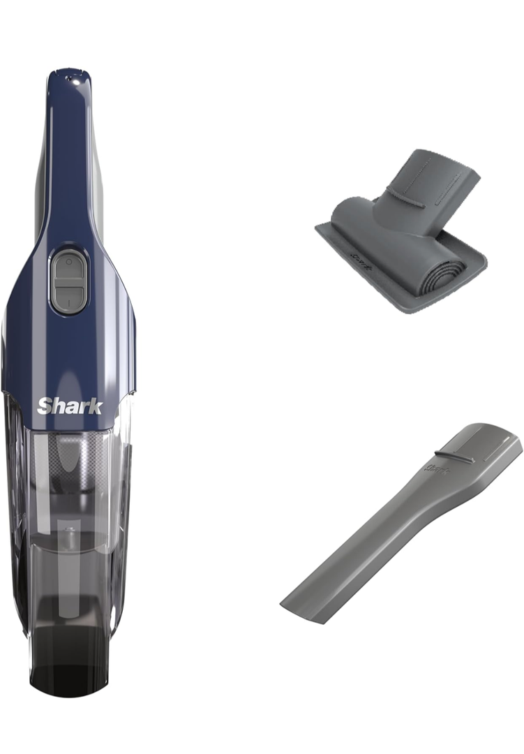 Shark Cyclone PET Handheld Vacuum with 8" Crevice Tool, HyperVelocity Suction, Navy Blue/Grey, CH701