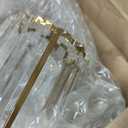 Modern Balck and Gold Crystal Bathroom Vanity Light, 4-Lights Bathroom Light Fixtures, Vanity Light Fixtures Over Mirror, Glass Wall Sconce Light for Bedroom, Kitchen, Living Room, Gallery, E26 Base