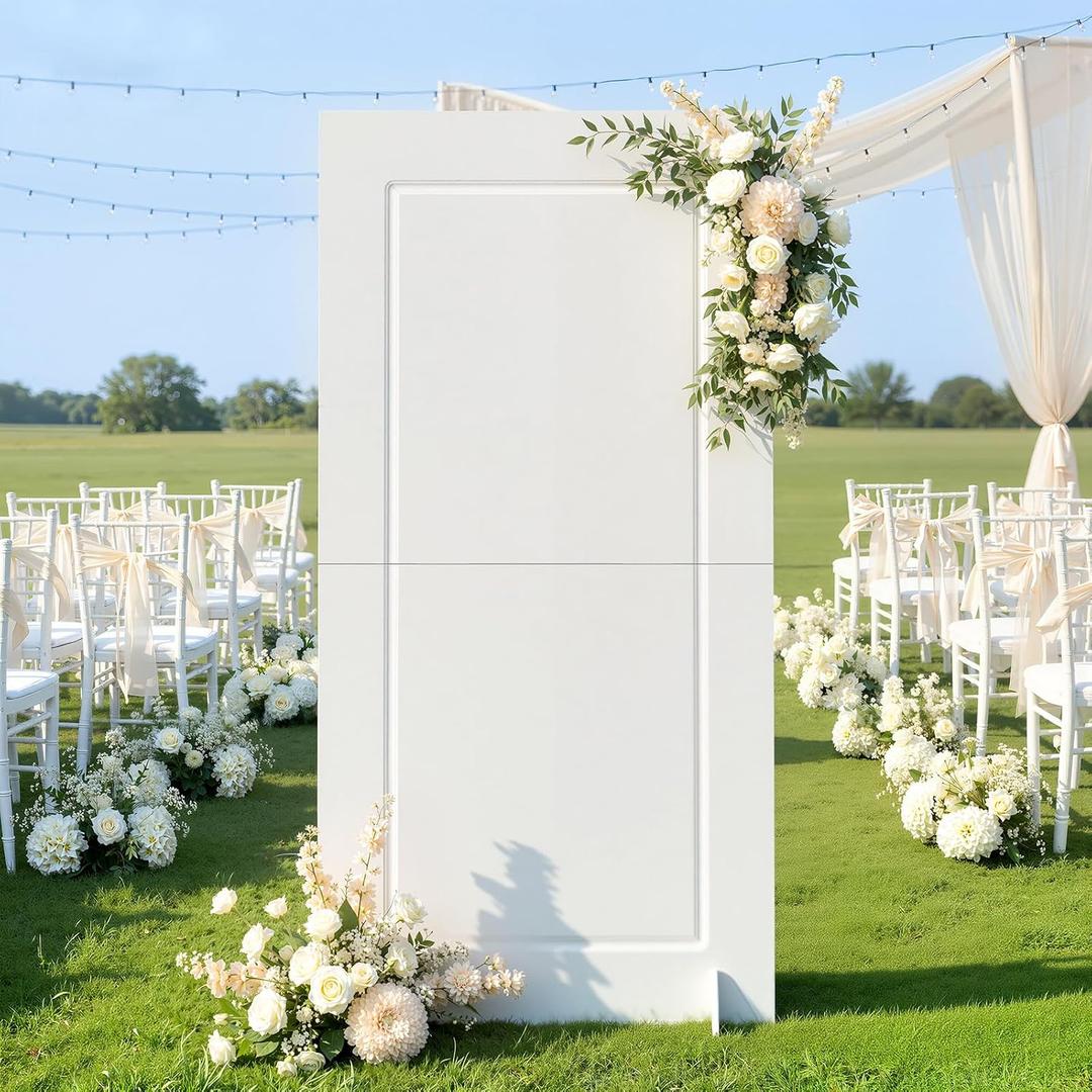 imprsv 6FT Square Arch Backdrop Stand, Reusable PVC Board and SUV Friendly | Tool-free Assembly, 36lbs Heavy Duty, Decor for Birthday Wedding Baby Shower, Backdrop for Planner and Personal Event