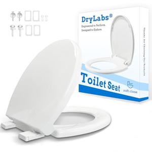 Round Toilet Seat 16.5" - Soft Close, Durable PP Toilet Seat, Easy Installation & Removal, Fits Most Toilet Bowls