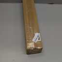 2 Pack Brown Curtain Rods for windows 32 to 48 inch, 5/8 inch Splicing Heavy Duty Metal Curtain Rod Set with Brackets