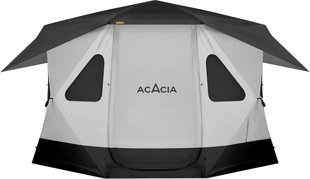 Space Acacia Lite Camping Tent | 4-5 Person Pop Up Tents for Camping | Lightweight & Durable Beach Tent | Level 7 Wind Resistance, UPF 50+ | Quick Setup for Camping & Backyard, Space Acacia Lite-Moonstone