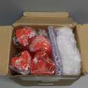 Sliner 100 Pack Heart Shaped Dessert Cups with Lids and Spoons 5 Oz Plastic Dessert Cups Mini Appetizer Cups Red Shooter Cups Parfait Cups for Valentine's Day Party Wedding Serving Pudding