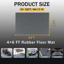 StellarStar 4x6 FT Garage Floor Mat, 2mm Thickened PVC Coin Pattern