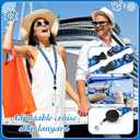 Cruise Ship Essentials 2026 Must Haves Kit- Packing List Lanyard with ID Holders,Luggage Tag Set, Waterproof Phone Holder, Magnetic Hooks, Travel Clothesline, Towel Bands, Mesh Bag Gifts