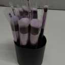 BS-MALL Makeup Brushes Premium Synthetic Foundation Powder Concealers Eye Shadows 14 Pcs Purple for Makeup Beginner or Professional with Travel Case