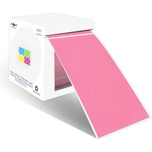 PARLAIM 3 X 5 Inch Rectangle Adhesive Color Coding Stickers,Square Inventory Stickers -250 Per Dispenser Box Pink (1 Roll-250 Pack)