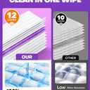 5X Cleaning Power Mop Refills for Swiffer Power Mop, 500+ Strips Multi-Surface PowerMop Refill Pads, 18 Count Disposable Powermop Wood Mops, Replacement Mopping Pad for Floor Cleaning