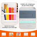 Acrylic Straw Holder for Cabinet Door, Cupboard Reusable Straw Organizer Container, Flexible Removable Drinking Straw Dispenser Storage Box for Kitchen Counter (white)