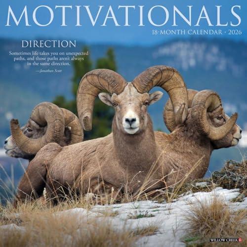 Willow Creek Press, Motivationals 2026 Wall Calendar, 12'' X 12'', 18-Month Calendar with Stapled Binding