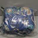 NEWLAKE Quilt Set Queen Size, Bedspread Sets Blue Botanical Floral Patterns, Reversible Quilt Bedding Set Lightweight and Breathable for All Seasons, Soft Quilted Bedspread with 2 Pillow Shams