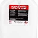 VP Racing 5.5 Gallon Motorsport Racing Liquid Container Utility Jug Can with Contoured Handle, Multipurpose Cap and Rubber Gaskets, White