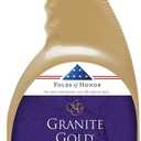 Granite Gold Polish Spray, Streak-Free Shine for Granite, Quartz, Marble, Travertine, Natural Stone Countertops, 24 Fl Oz (Pack of 1)