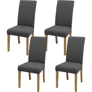 Chair Covers,Dining Room Chair Covers Set of 4,Stretch Kitchen Chair Cover,Washable Dining Chair Cover,Parsons Chair Slipcovers Protective,for Home,Restaurant,Banquet (.Gray)