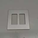 Eaton PJS262SG-SP-L Designer 2-Gang Screwless Wallplate, Silver Granite (1 Count (Pack of 1))