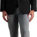 Haggar Mens The Active Series Classic Fit Gabardine Blazer (Regular and Big and Tall Sizes)  56 Tall, Black