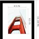 Wiscet 8x10 Picture Frame Set of 3, Display Pictures 5x7 with Mat or 8 x 10 without Mat, Photo Frame for Wall Mounting or Tabletop Display, Black